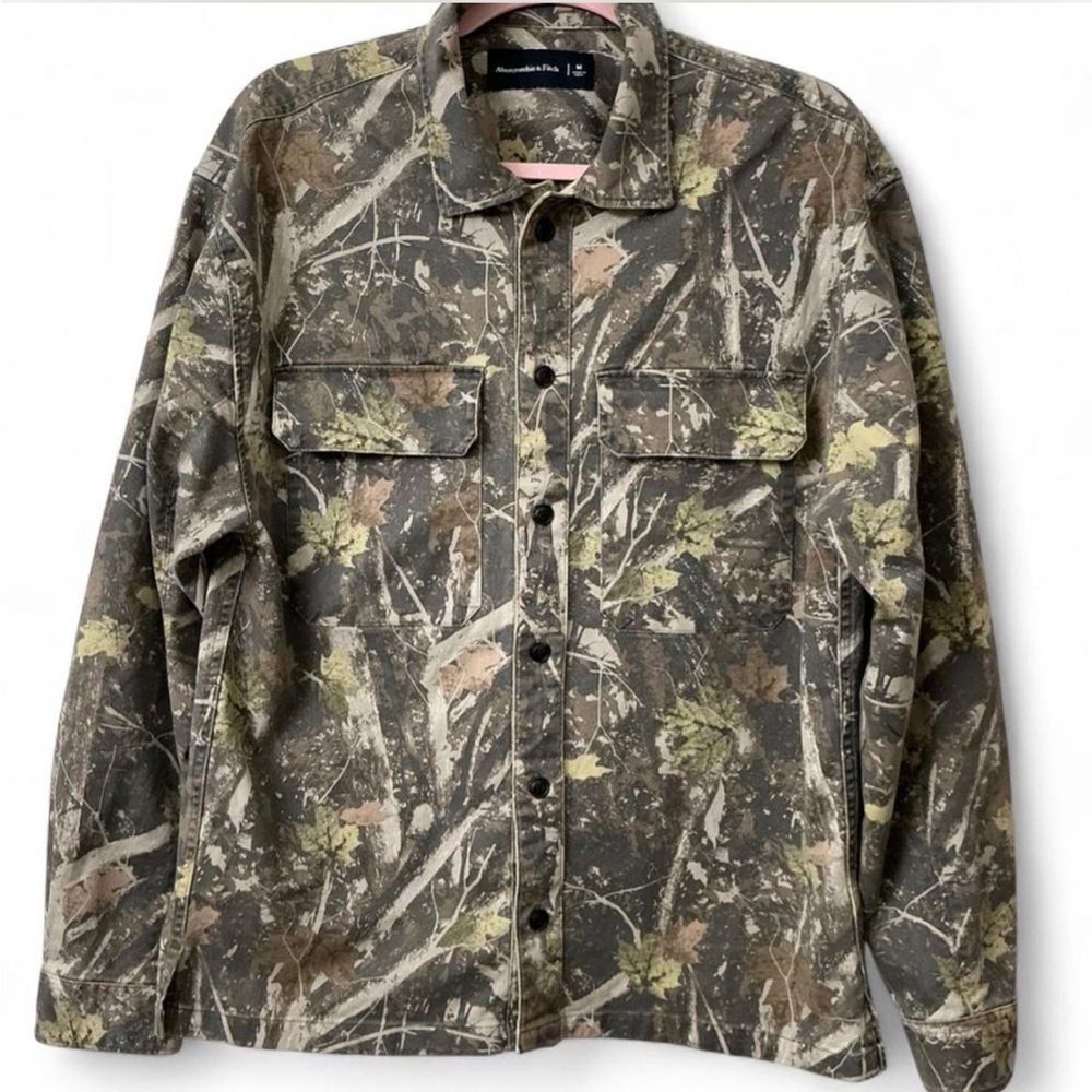 Abercrombie & Fitch Woodland Camo Shirt Jacket